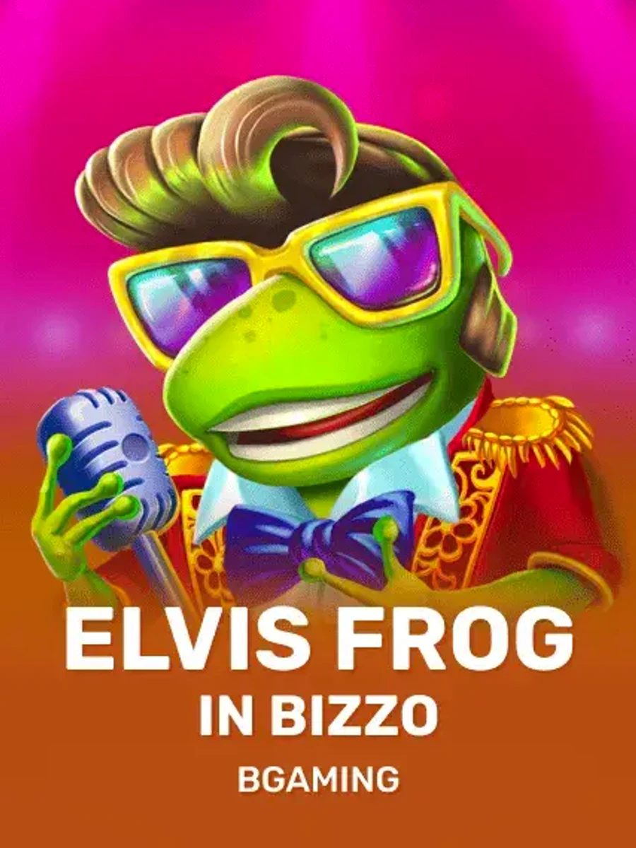 Elvis Frog in Bizzo casino game artwork