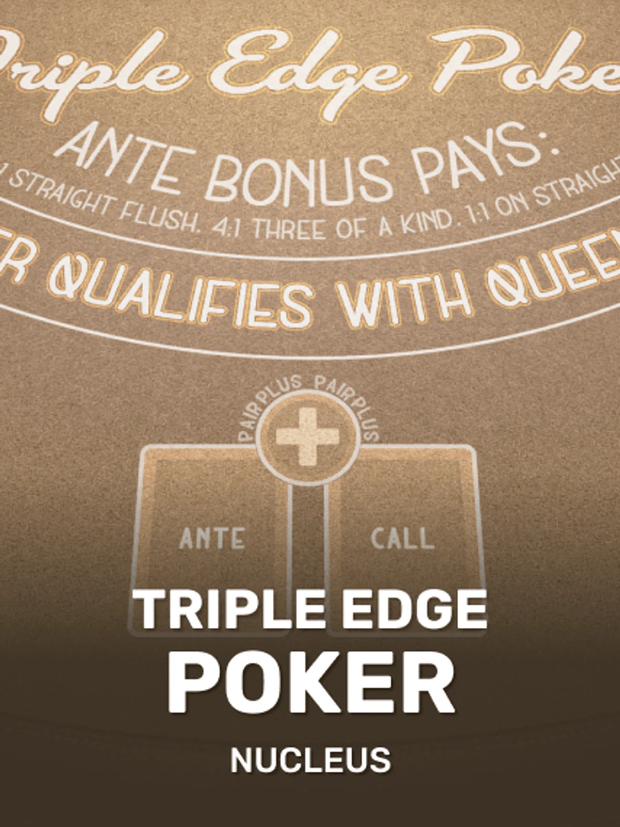 Triple Edge Poker (Three Card Poker) casino game artwork