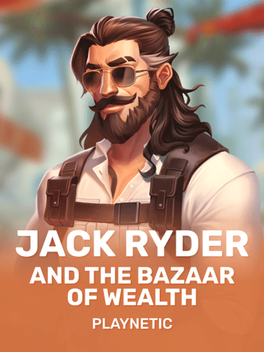 Jack Ryder and the Bazaar of Wealth slot artwork