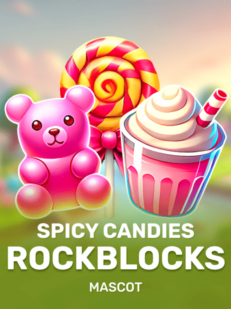 Spicy Candies Rockblocks slot artwork