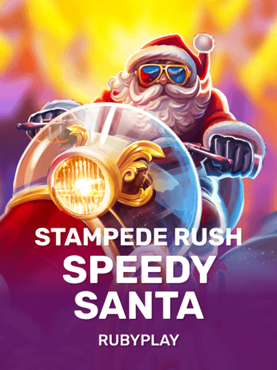 Stampede Rush Speedy Santa slot artwork