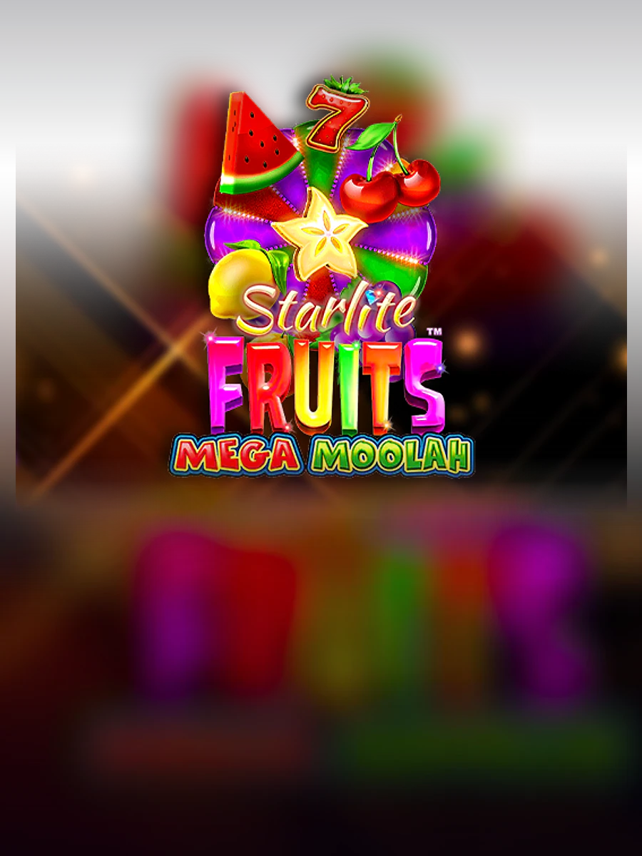 Starlite Fruits: Mega Moolah slot artwork