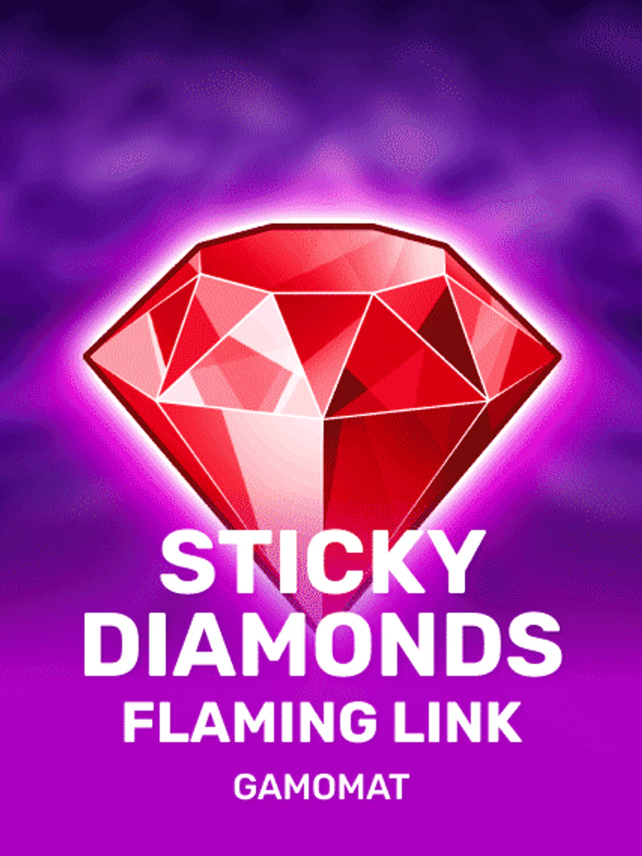 Sticky Diamonds Flaming Link slot artwork
