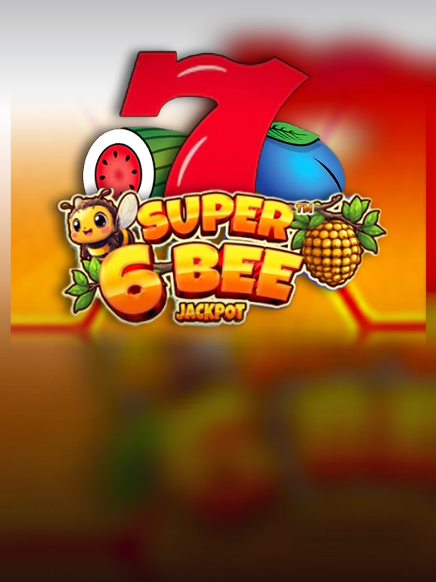 Super 6 Bee Jackpot slot artwork