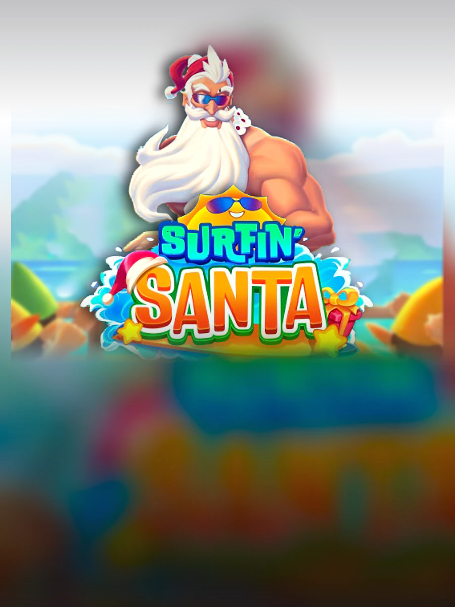 Surfin' Santa slot artwork