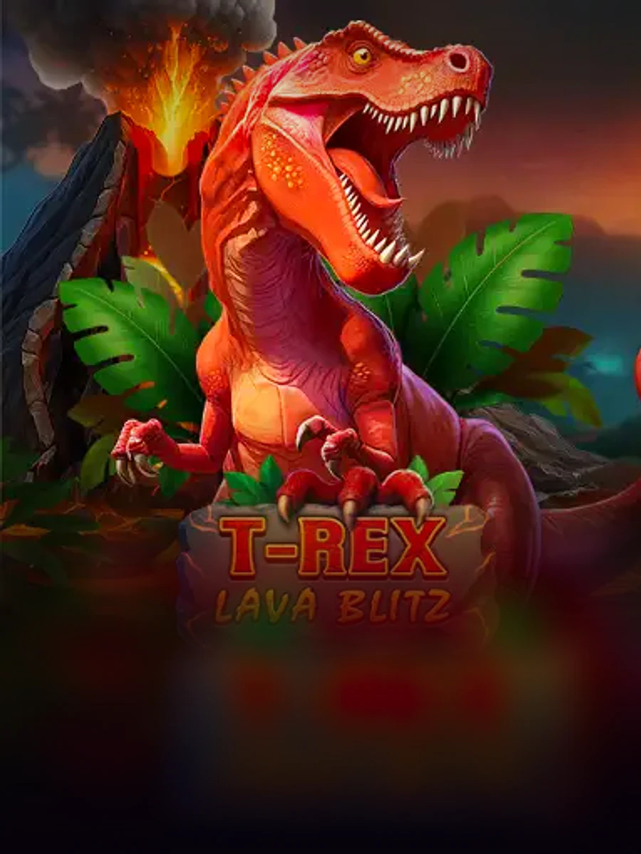 T-Rex Lava Blitz slot artwork