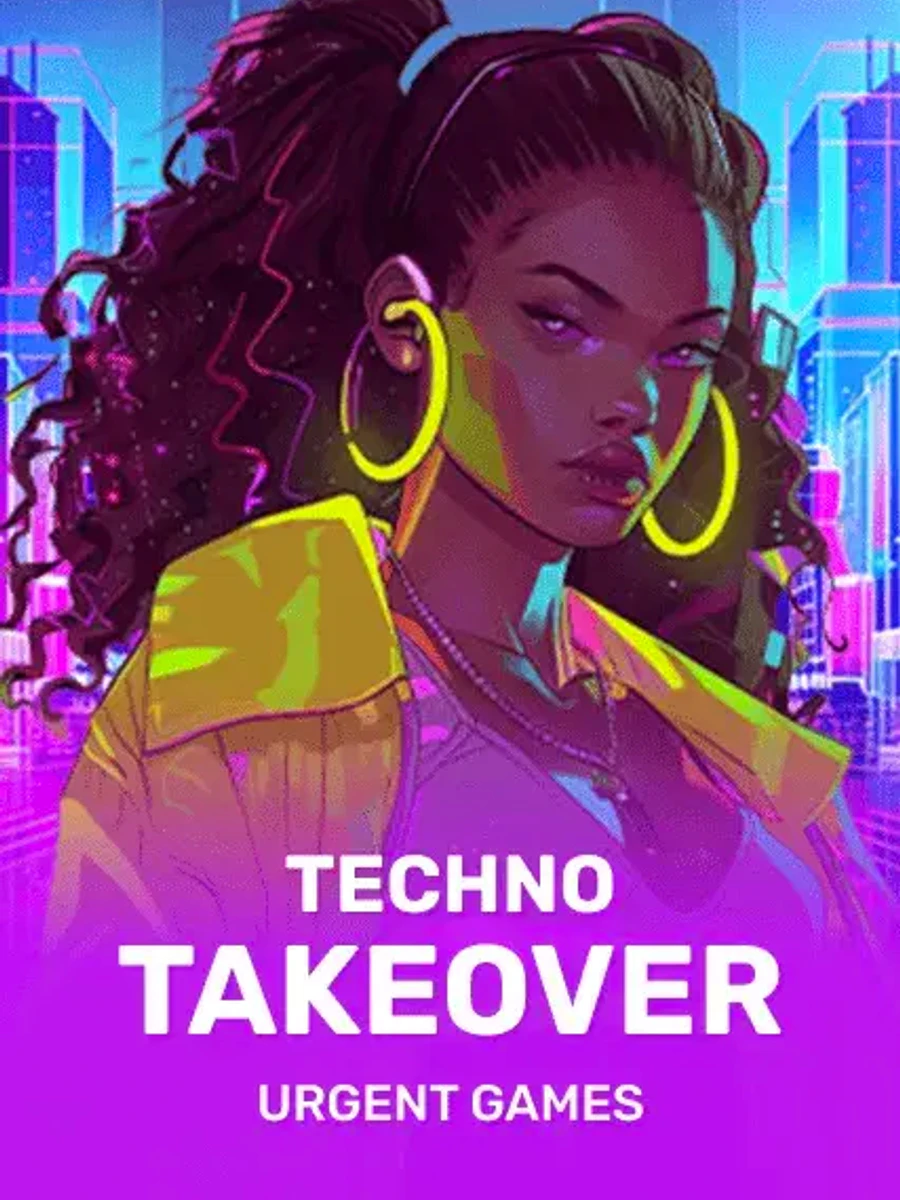 Techno Takeover slot artwork