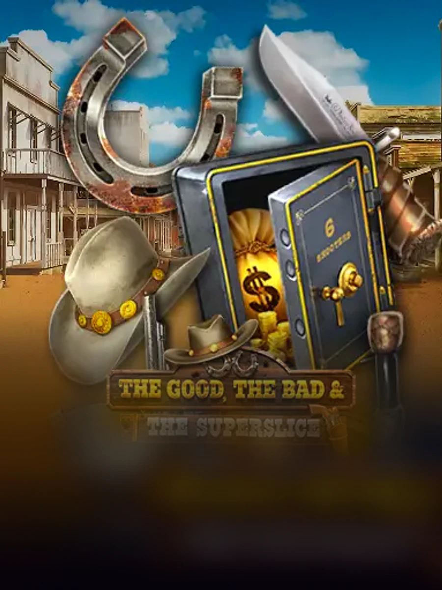 The Good, the Bad and the SuperSlice casino game artwork
