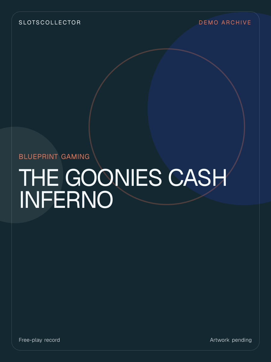 The Goonies Cash Inferno slot artwork