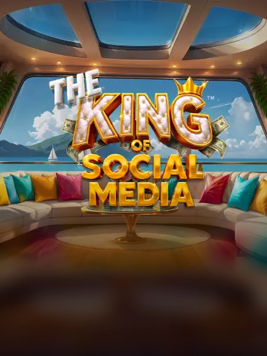 The King of Social Media slot artwork
