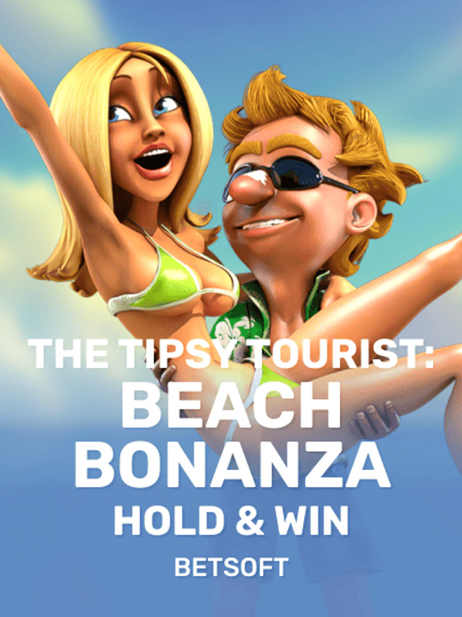 The Tipsy Tourist: Beach Bonanza - Hold & Win casino game artwork