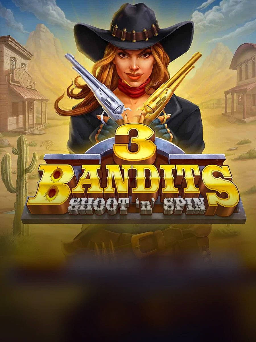 Three Bandits: Shoot ’n’ Spin Buy Bonus slot artwork