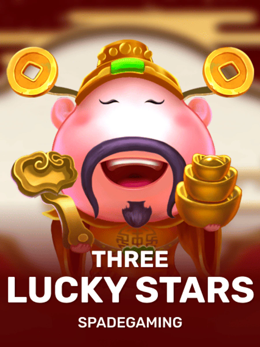 Three Lucky Stars slot artwork