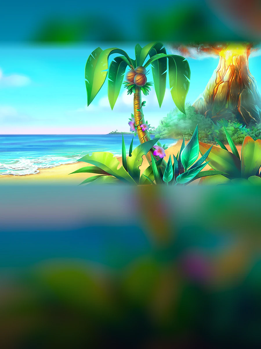 Tiki Infinity Reels x Megaways slot artwork