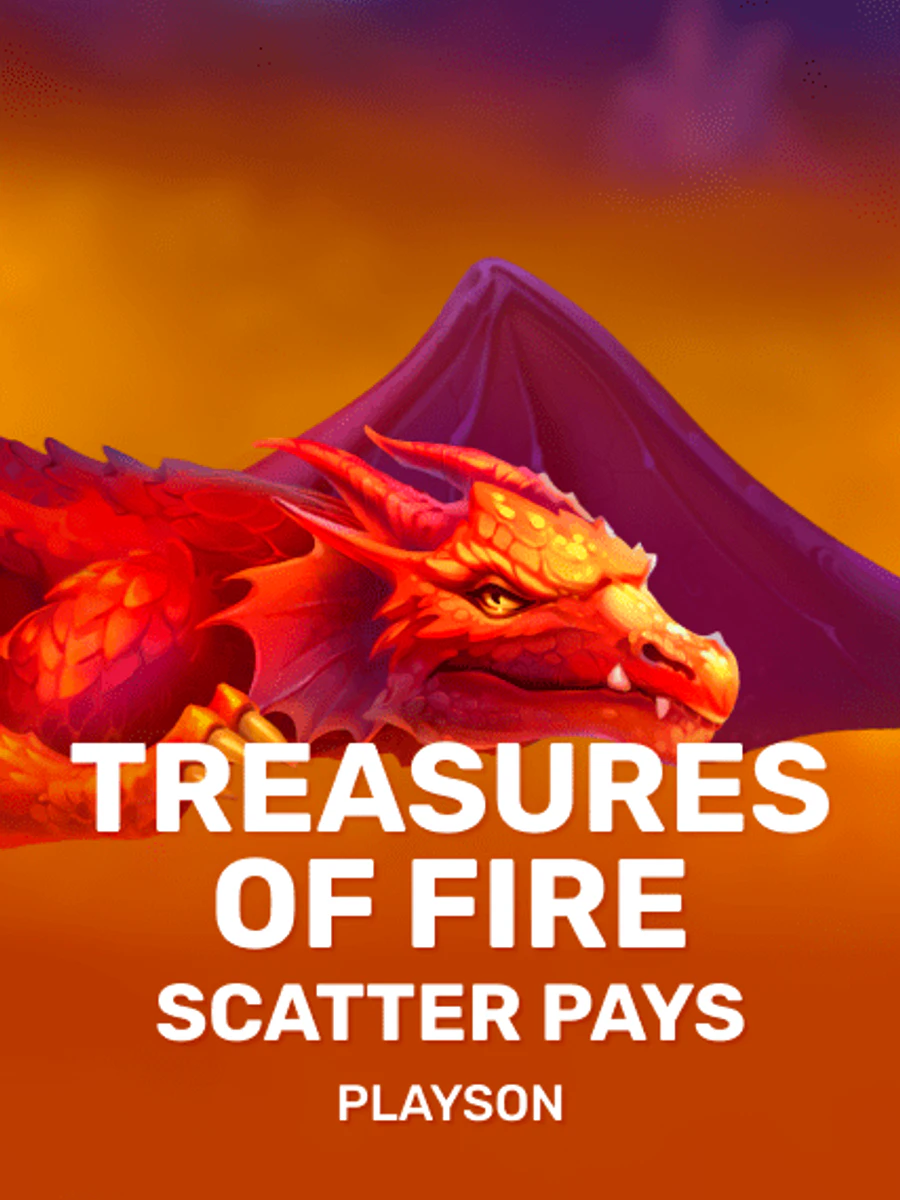 Treasures of Fire: Scatter Pays slot artwork