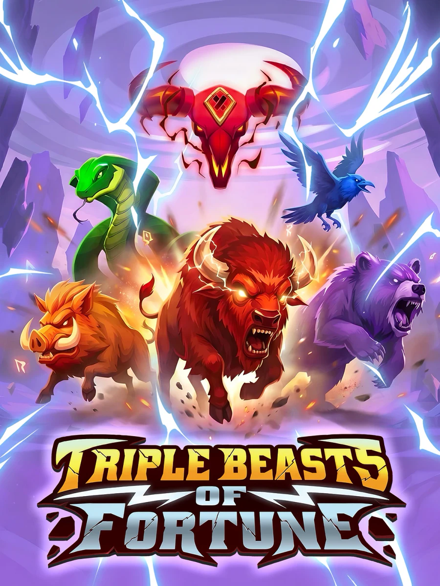 Triple Beasts of Fortune slot artwork