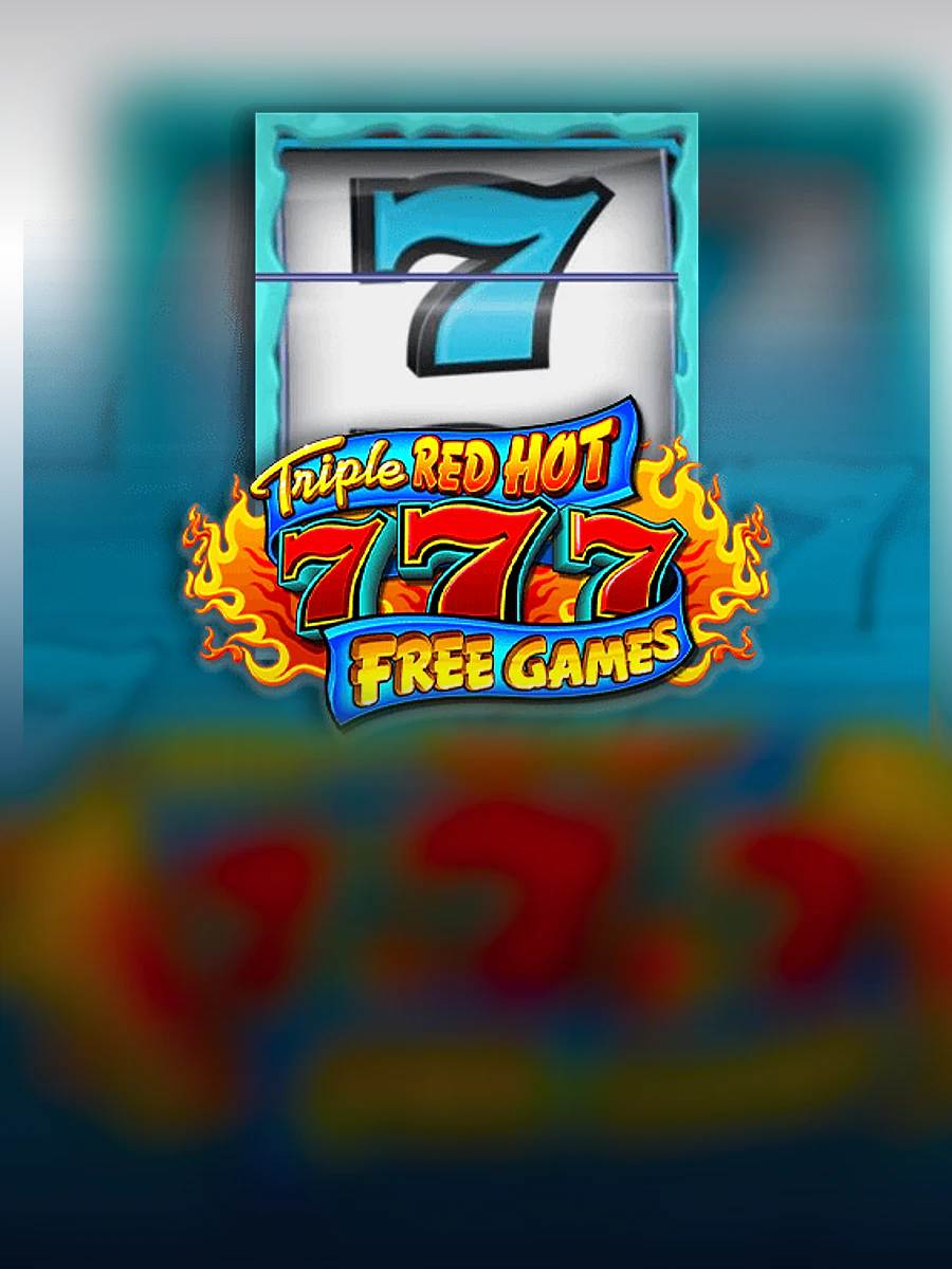 Triple Red Hot 777 casino game artwork