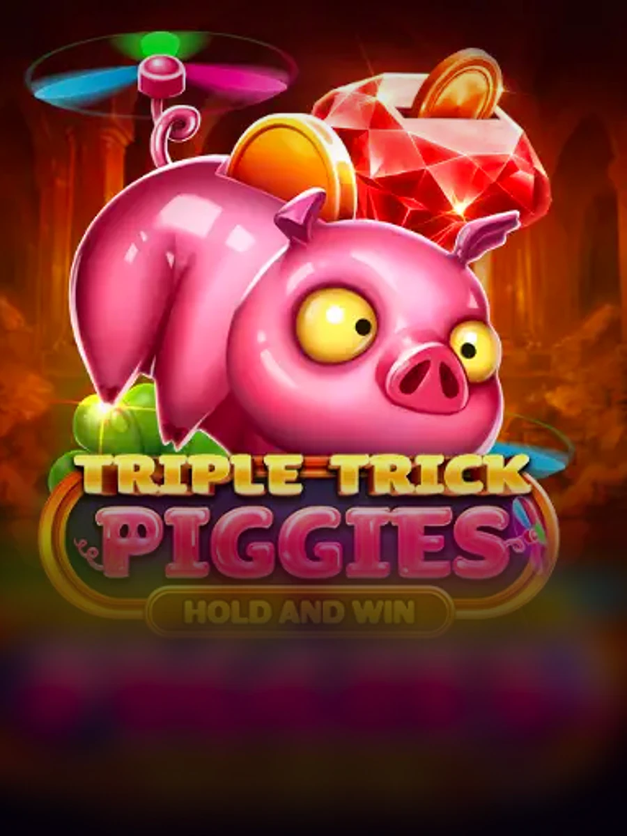 Triple Trick Piggies Hold and Win slot artwork