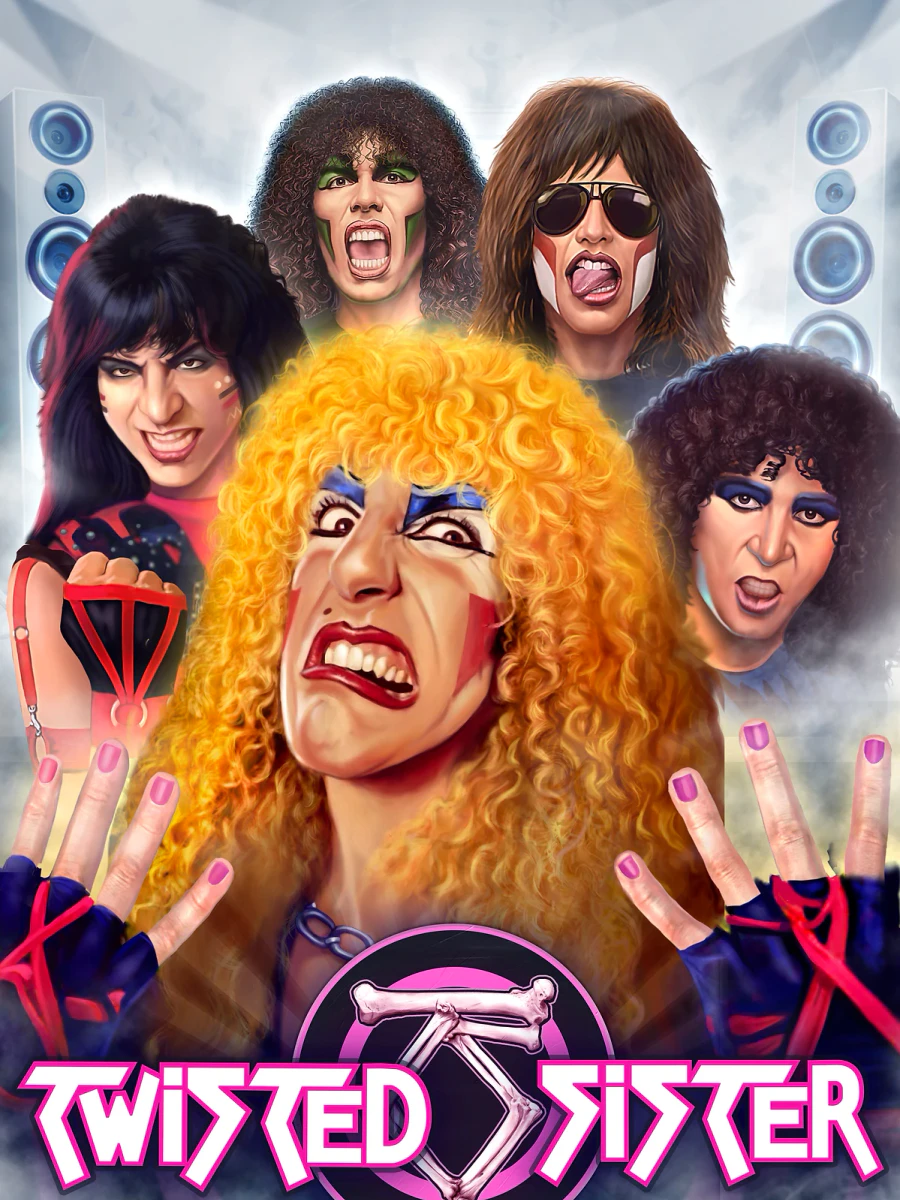 Twisted Sister slot artwork
