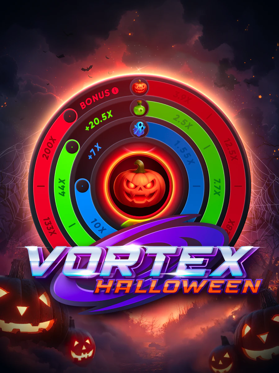 Vortex Halloween crash game artwork