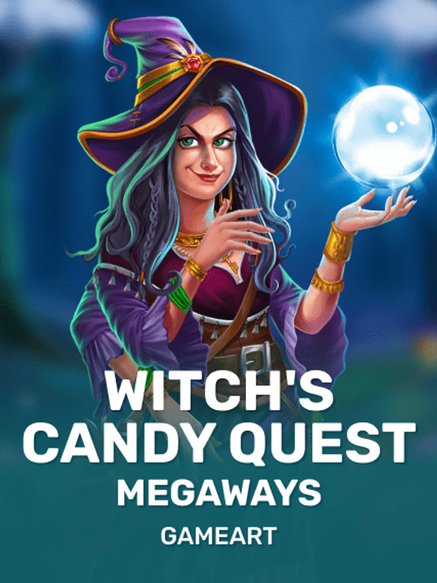 Witch's Candy Quest Megaways slot artwork