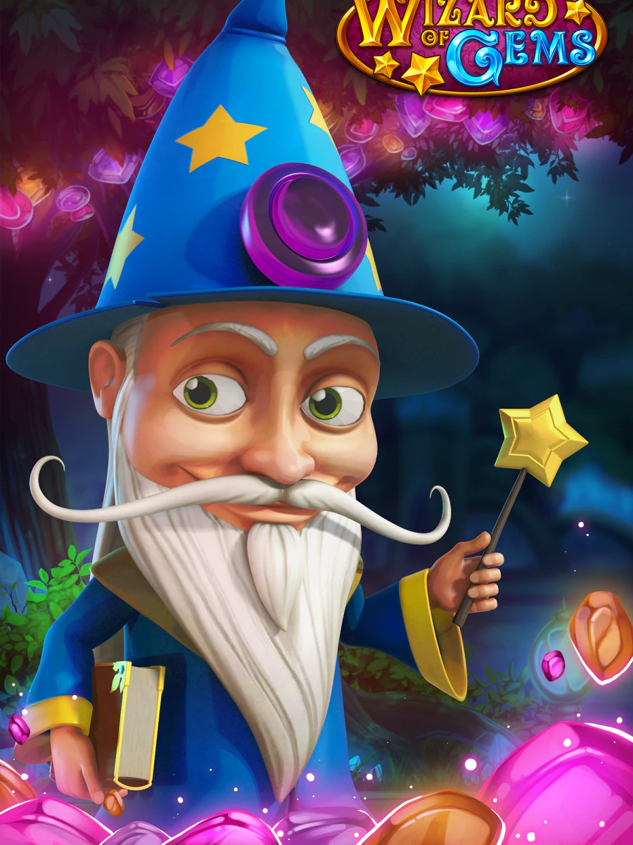 Wizard Of Gems slot artwork