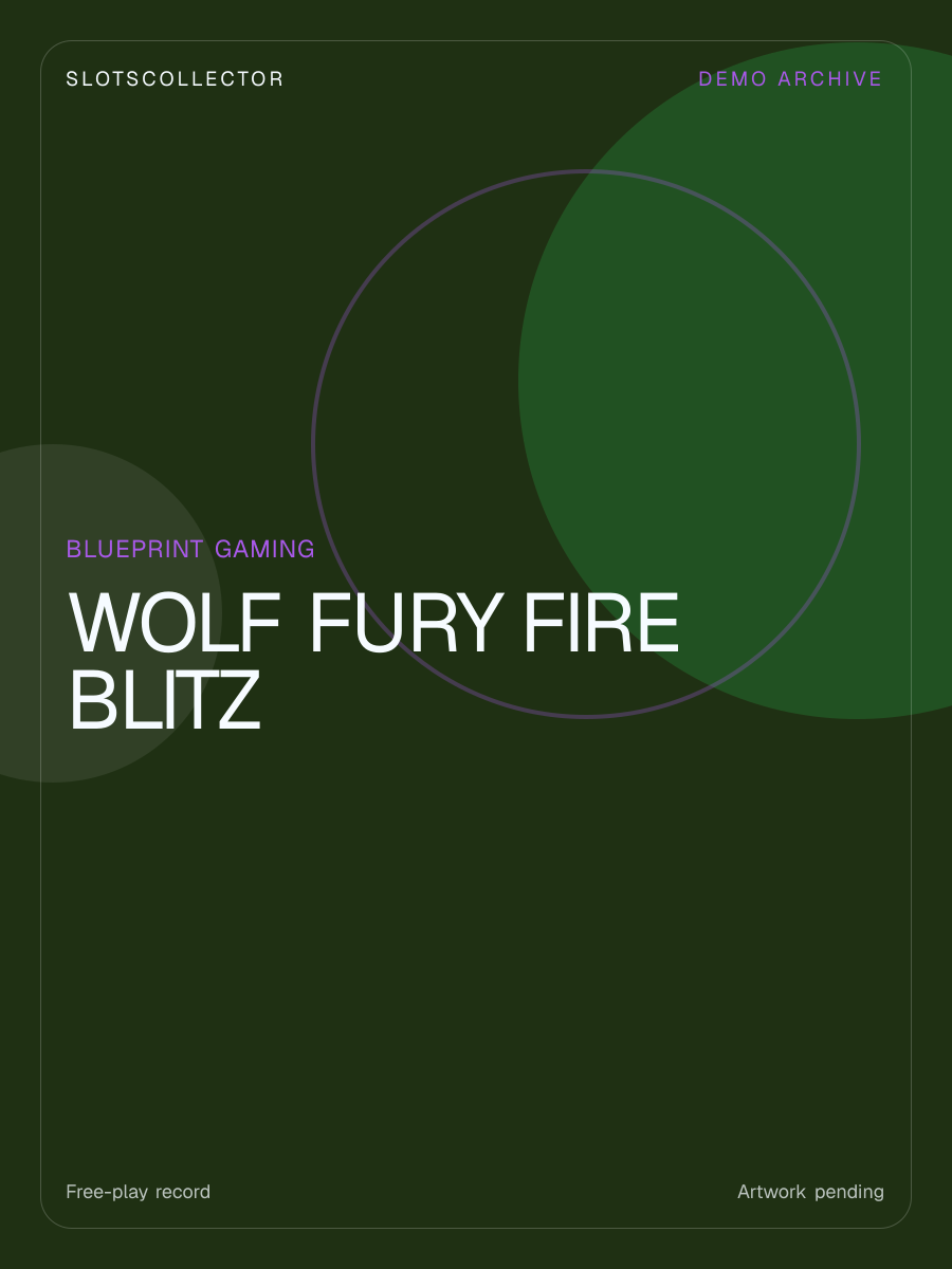 Wolf Fury Fire Blitz slot artwork