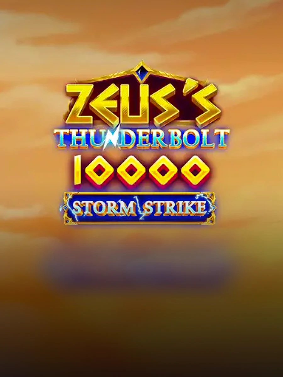 Zeus's Thunderbolt 10000 Storm Strike slot artwork
