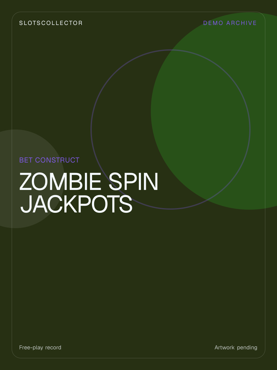 Zombie Spin Jackpots casino game artwork
